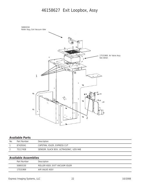 Spare Parts - Express Imaging Systems