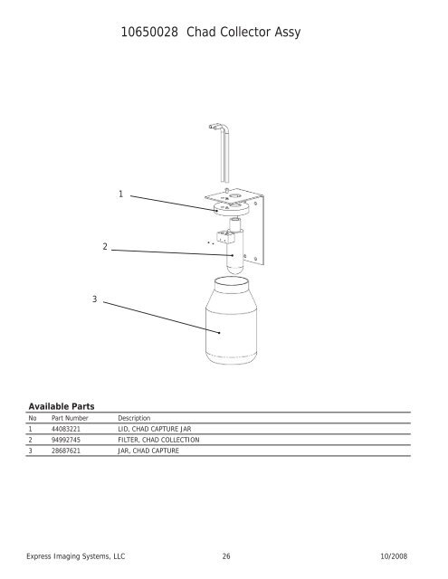 Spare Parts - Express Imaging Systems