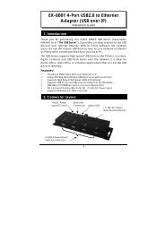 EX-6001 4-Port USB2.0 to Ethernet Adapter (USB over IP) - Exsys