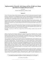 Implementation of IRC and LRC Algorithms for Imaging IR Trackers