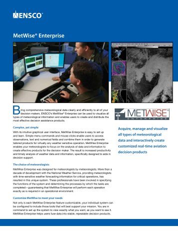 MetWise® Enterprise – The Choice of Professional Meteorologists ...