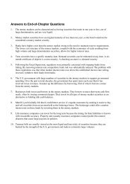 Answers to End-of-Chapter Questions