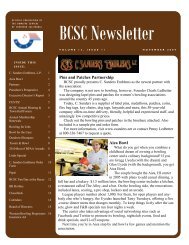 BCSC Newsletter - Bowling Centers of Southern California