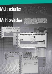 Multischalter Multiswitches - Tekno Group