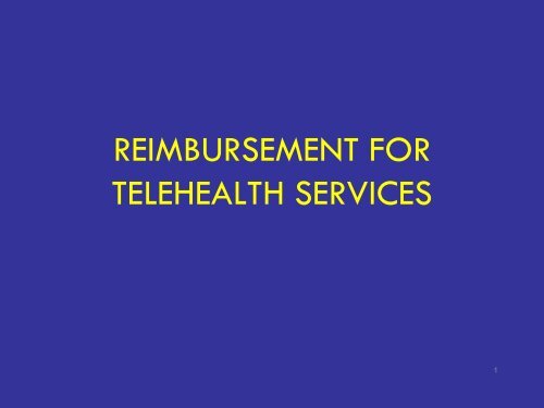 medicare reimbursement for telehealth services - afhcan