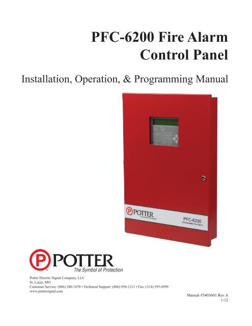 PFC-6200 Fire Alarm Control Panel - DWG