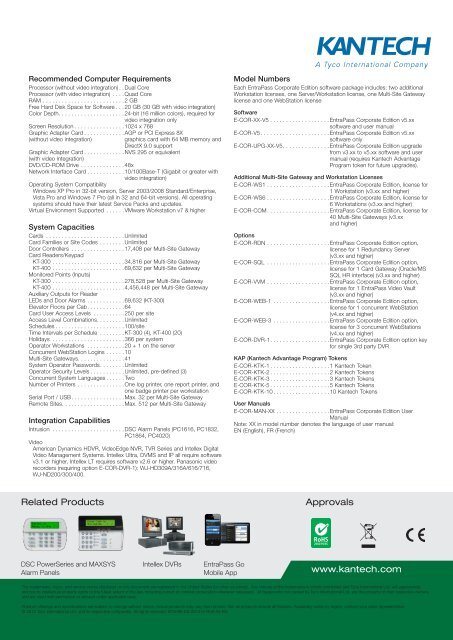 EntraPass Corporate Edition - Kantech