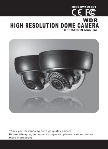 HIGH RESOLUTION DOME CAMERA - DWG