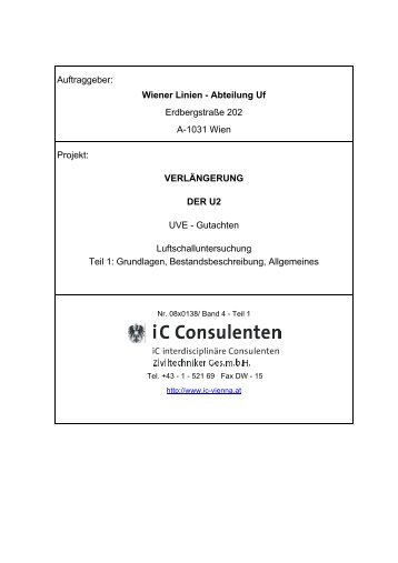 Wiener Linien - Hans Lechner ZT GmbH