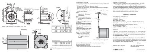 Assembly instructions draw wire sensor take up ... - Micro-Epsilon