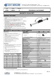 ST02 A46-A A TECHNICAL DATASHEET MAGNETIC SCALE MTT