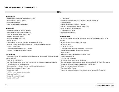 Lista de pret in format PDF - SEAT Romania