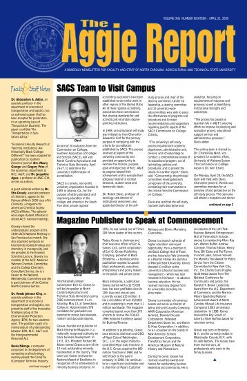 AGGIE REPORT#2 b - North Carolina A&T State University