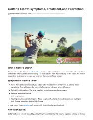 Golfer’s Elbow: Symptoms, Treatment, and Prevention