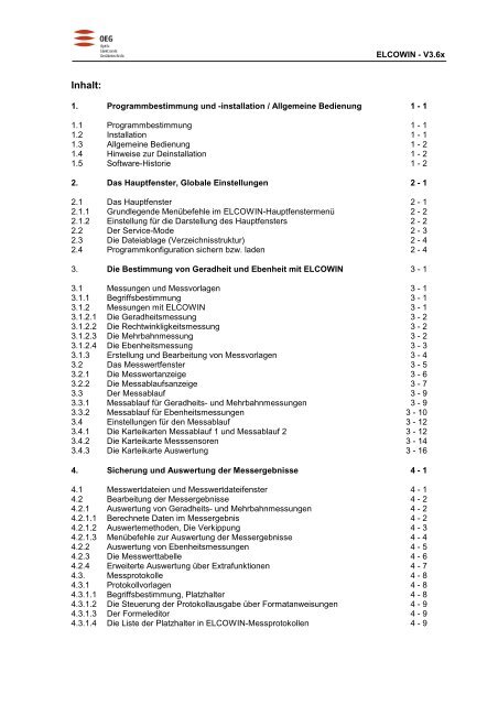 ELCOWIN V3.6x - OEG