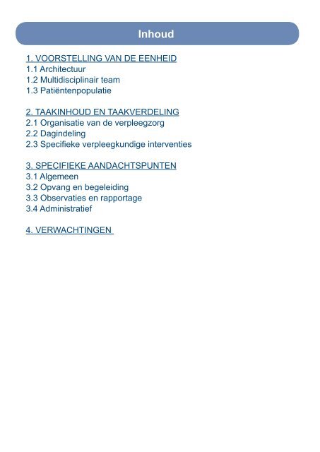 Introductiebrochure studenten: 'Heelkunde 1' - Sfz.be