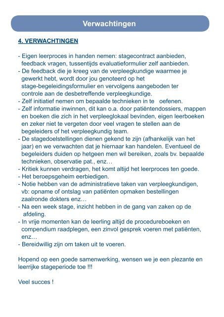 Introductiebrochure studenten: 'Heelkunde 1' - Sfz.be