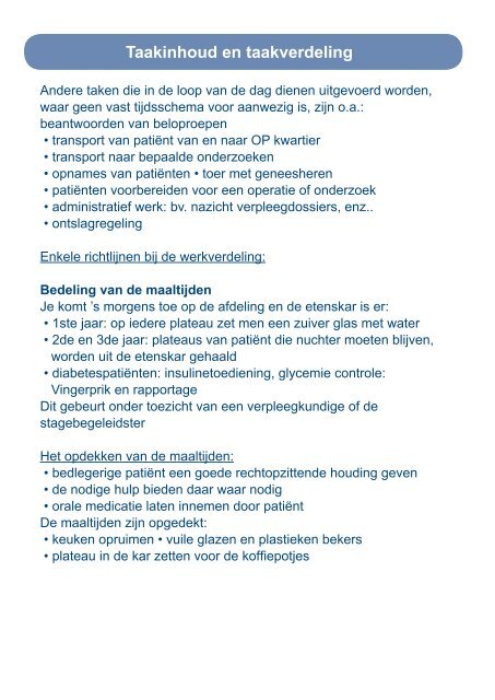 Introductiebrochure studenten: 'Heelkunde 2' - Sfz.be