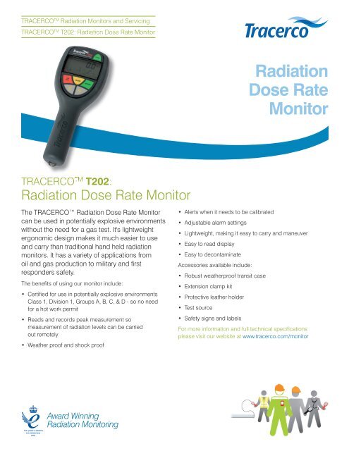 Radiation Dose Rate Monitor - Tracerco