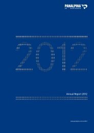 PDF, 4MB - Panalpina Annual Report 2012