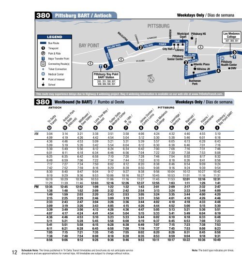380 Pittsburg BART / Antioch Pittsburg BART  - Tri Delta Transit