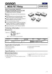 MOS FET Relay G3VM-S2/S3