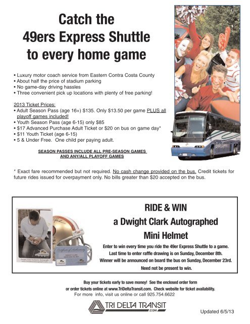 to download the 49er express shuttle order form tri delta 49er express
