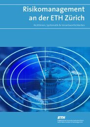 Risikomanagement an der ETH ZÃ¼rich - ETH - Finanzen und ...