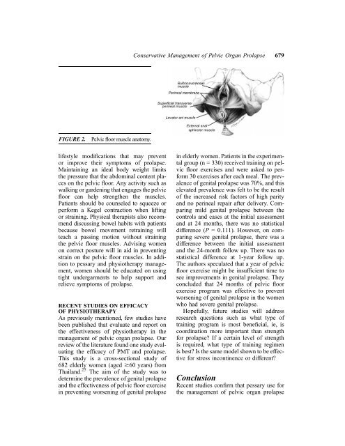 Conservative Management of Pelvic Organ Prolapse