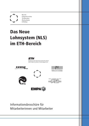 Das Neue Lohnsystem (NLS) im ETH-Bereich - ETH ZÃ¼rich