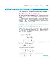 Power Series Solution of a Differential Equation