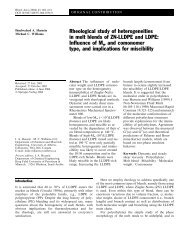 Rheological study of heterogeneities in melt blends of ZN-LLDPE ...