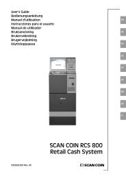 Brukerveiledning, RCS 800, norsk (Rev00) - ScanCoin