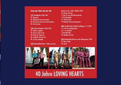 Loving Hearts Broschüre - The Loving Hearts