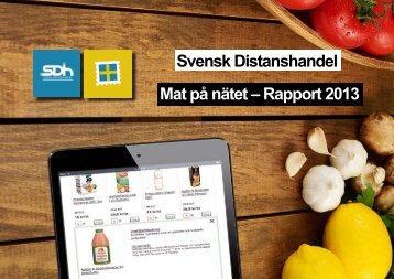 Svensk Distanshandel Mat pÃ¥ nÃ¤tet â Rapport 2013