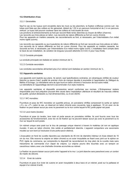 TRAVAUX D'ACHEVEMENT DU BATIMENT ... - mediacongo.net
