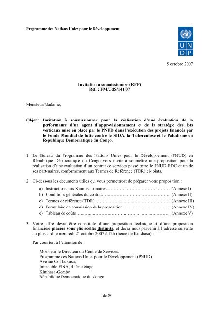 RFP-Demande de proposition _Eval Mission ... - mediacongo.net