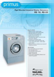 to download spec on Primus RS18 commercial washing machine