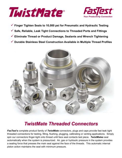 TwistMate Threaded Connectors - OHTE GIKEN, INC.