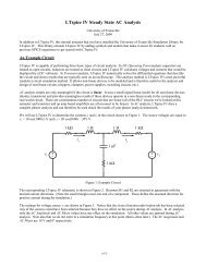 LTspice IV Steady State AC Analysis