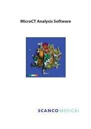 MicroCT Analysis Software - Scanco Medical