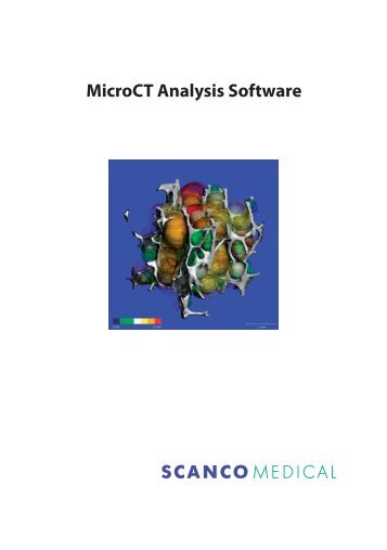 MicroCT Analysis Software - Scanco Medical