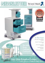 Easy Clean Procedure Trolleys - Bristol Maid