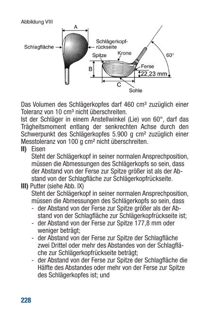 Offizielle Golfregeln