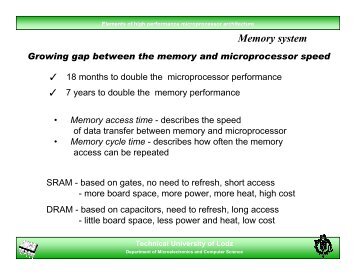 Memory system - DMCS Pages for Students
