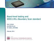 Slides explaining Boundary Scan test principles - goJTAG