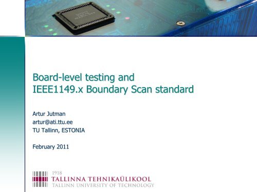 Slides explaining Boundary Scan test principles - goJTAG