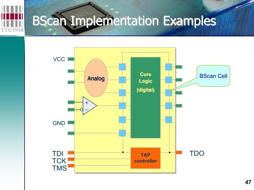 Slides explaining Boundary Scan test principles - goJTAG