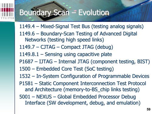 Slides explaining Boundary Scan test principles - goJTAG