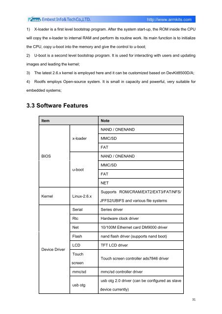 DevKit8500D/A User Manual - DMCS Pages for Students